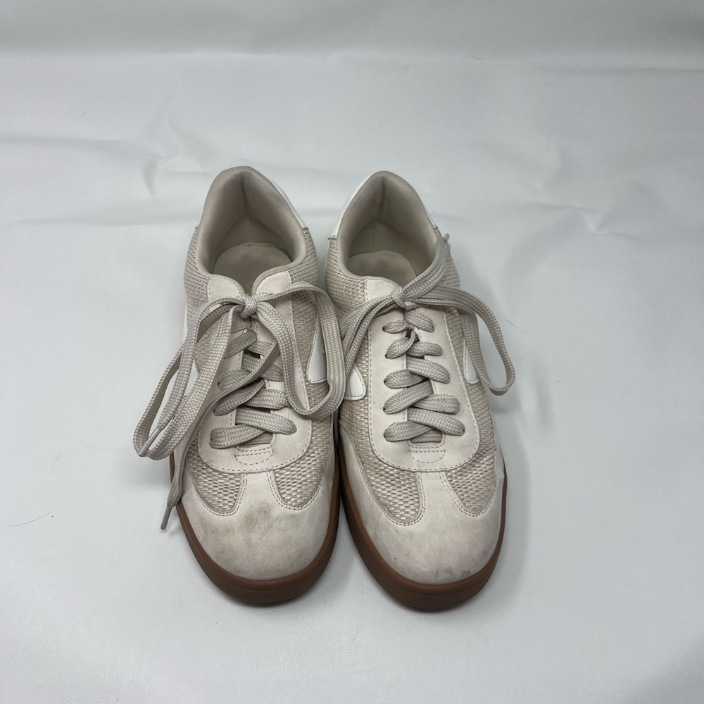 Dolce Vita Cream and Brown Women's Sneakers